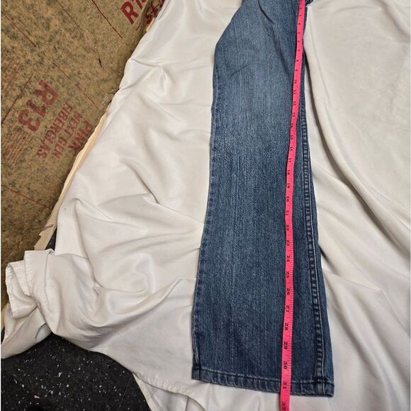 VINTAGE Y2K Calvin Klein embroidered floral bootcut‎ flare jeans 6 - Picture 10 of 11